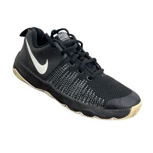 Nike Boys Team Hustle Quick Black Basketball Shoes Sneakers US Sz  4.5 Athletic